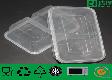 Divided Clear Plastic Food Con