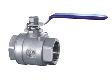 Two-pieces threaded ball valve
