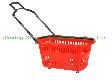 plastic shopping basket with 
