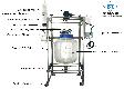 200L chemical glass reactor 